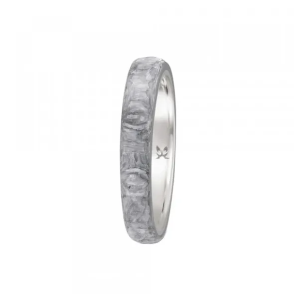 Anillo Carbono Gris y Titanio Personalizable