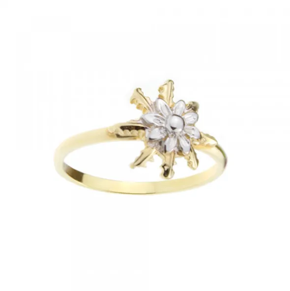 Anillo Eguzkilore Oro Bicolor 18kt.