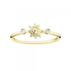 Anillo Eguzkilore Oro 18kt. Doble Brillante