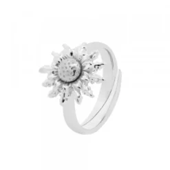Anillo Eguzkilore Plata Ajustable