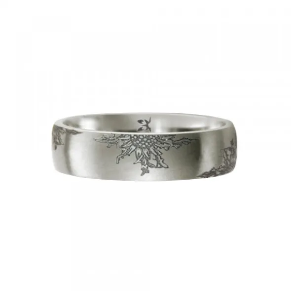 Anillo Titanio con 4 Eguzkilores Personalizable