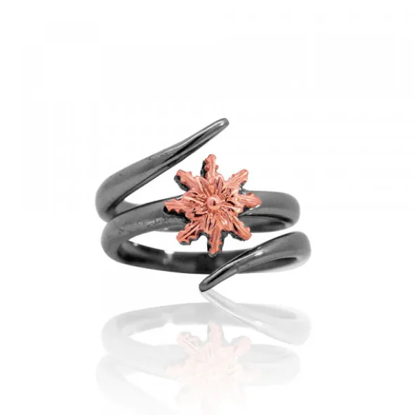 Anillo Tximist de Rutenio y Plata Rosa