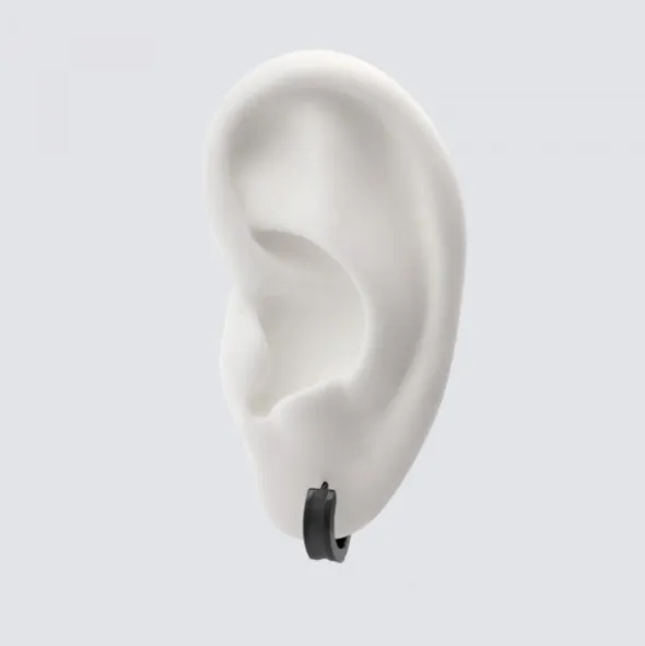 Aro Acero Negro Grueso 13mm