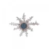 Broche Eguzkilore Plata con Circonitas Azules 38mm