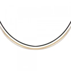Cable de Acero Tricolor Negro, Plata y Dorado