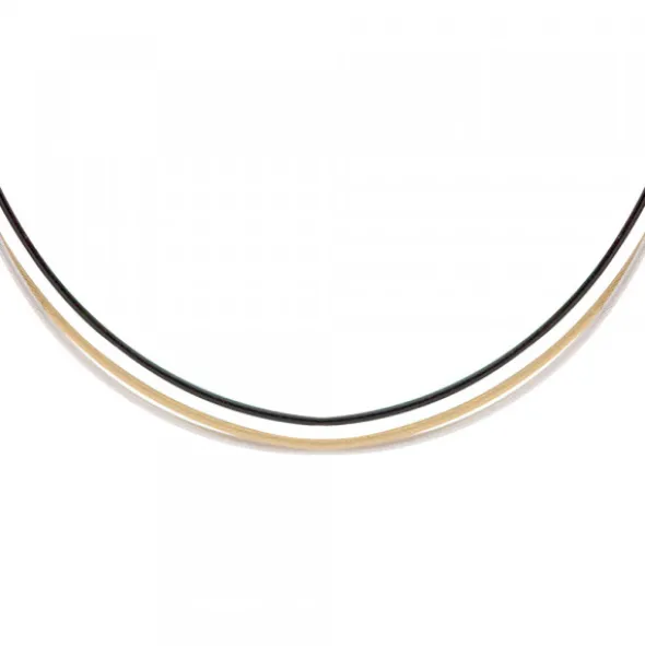 Cable de Acero Tricolor Negro, Plata y Dorado