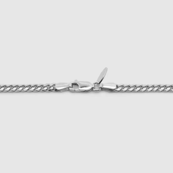 Cadena Cubana de Plata 3mm