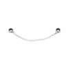 Cadena de seguridad lisa en plata Eguzkicharm