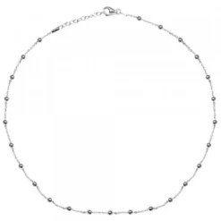 Cadena Forza de Plata 0.40 con Bolitas