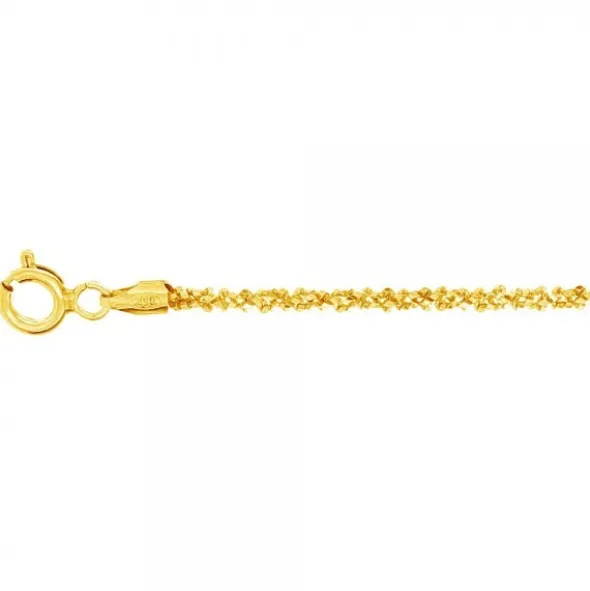 Cadena Margarita de Plata Dorada