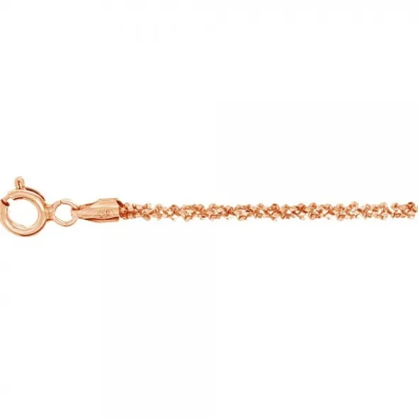 Cadena Margarita de Plata Rosa