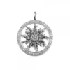 Cerco Eguzkilore Plata Negra y Circonitas Personalizable