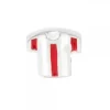 Charm Camiseta Rojiblanca de Plata