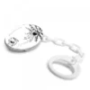 Chupetero Mariposa Plata Personalizable Izadi