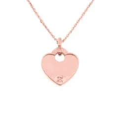 Colgante Ama Corazón Plata Rosa