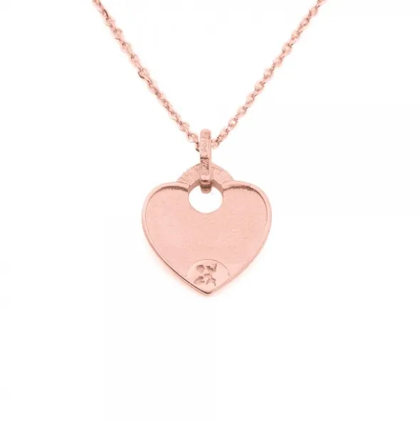Colgante Ama Corazón Plata Rosa