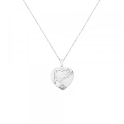 Colgante Ama Corazón Plata y Nácar