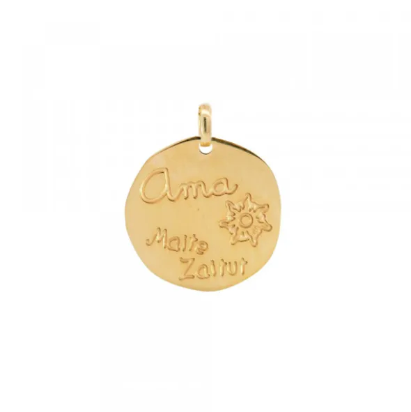 Colgante Ama "Maite Zaitut"Plata Dorada Personalizable