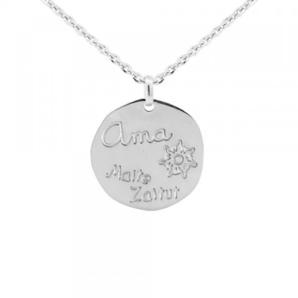 Colgante Ama "Maite Zaitut"Plata Personalizable