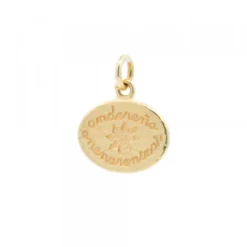 Colgante Andereño Onenarentzat Plata Dorada Personalizable