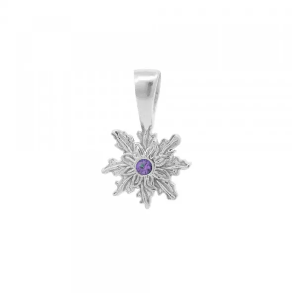 Colgante Basic Colors Plata y Amatista 10mm