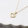 Colgante Corazón Calado de Oro