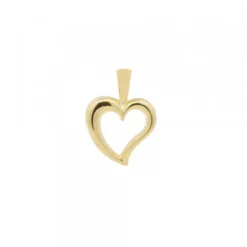 Colgante Corazón Calado Oro 21mm