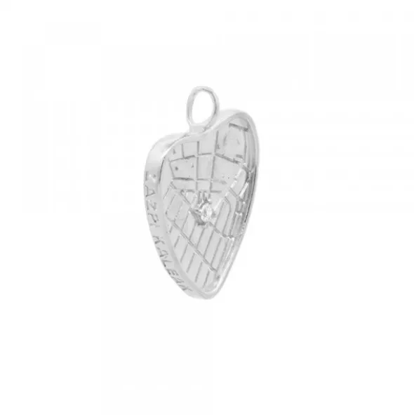 Colgante Corazón de Bilbao de Plata Personalizable