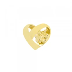Colgante Corazón San Valentín Plata Dorada