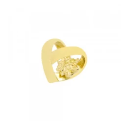 Colgante Corazón San Valentín Plata Dorada