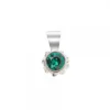 Colgante Distira Plata y Cristal Verde