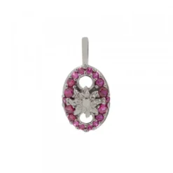 Colgante Donna Rutenio y Circonitas Rojas