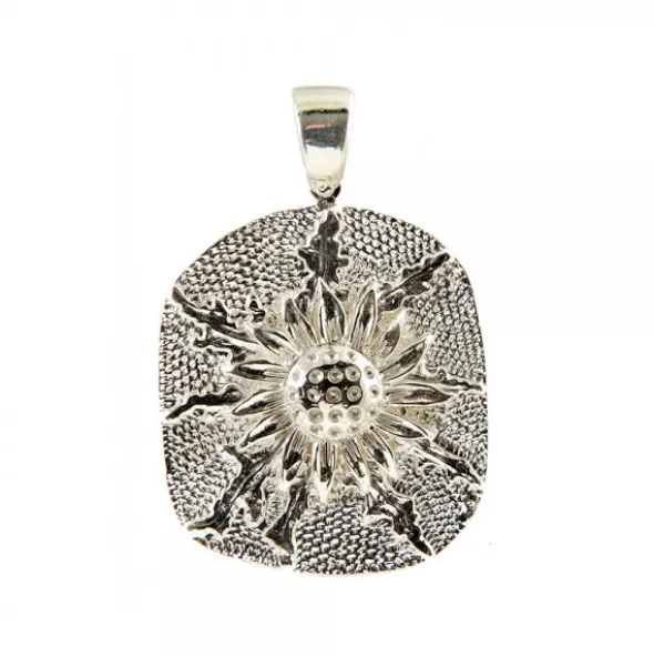 Colgante Eguzkilore Chapa Plata 31mm