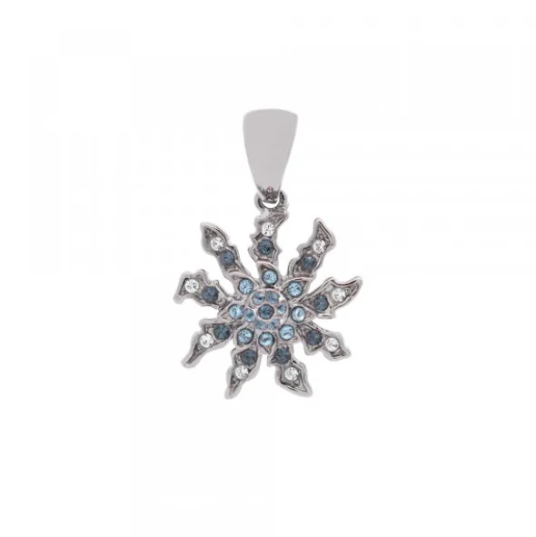Colgante Eguzkilore de Plata y Circonitas Multicolor