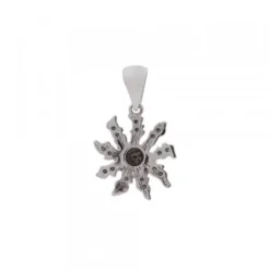Colgante Eguzkilore de Plata y Circonitas Multicolor