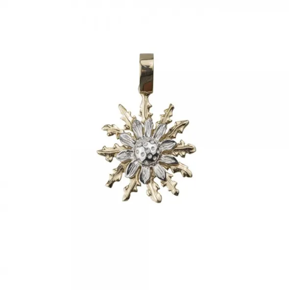 Colgante Eguzkilore Oro Bicolor 21mm