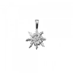 Colgante Eguzkilore Oro Blanco y Brillante 12mm