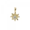 Colgante Eguzkilore Oro y Brillantes 11mm