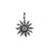 Colgante Eguzkilore Plata Envejecida 21mm