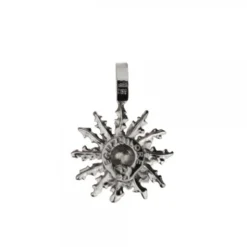 Colgante Eguzkilore Plata Envejecida 21mm