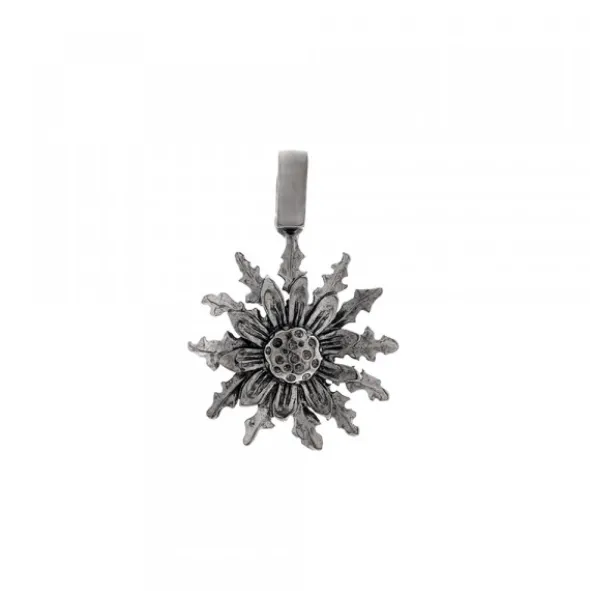 Colgante Eguzkilore Plata Negra 21mm