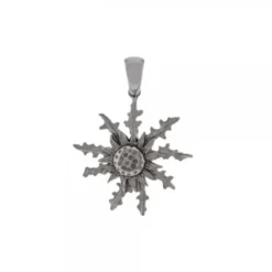 Colgante Eguzkilore Plata Negra 29mm