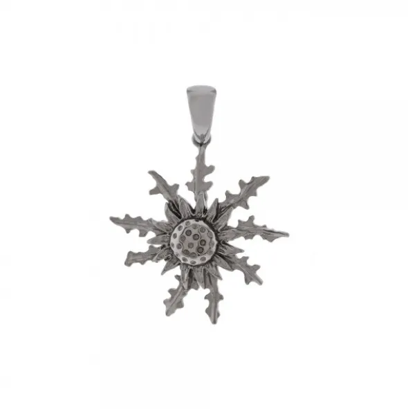 Colgante Eguzkilore Plata Negra 29mm