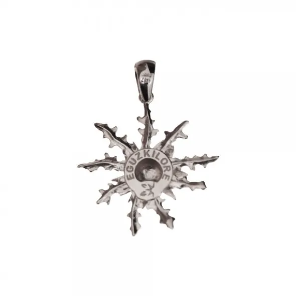 Colgante Eguzkilore Plata Negra 29mm
