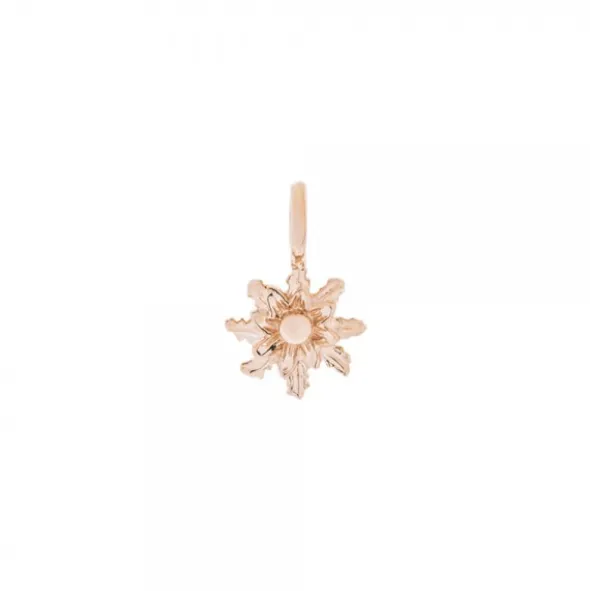 Colgante Eguzkilore Plata Rosa 8mm