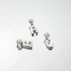 Colgante Inicial Plata 10mm