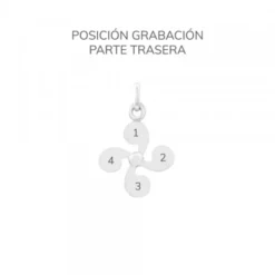 Colgante Lauburu de Plata 20mm