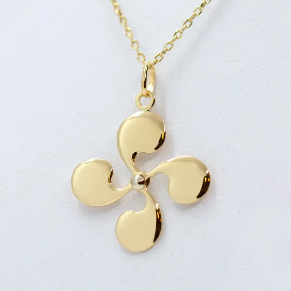 Colgante Lauburu Oro 15mm Personalizable