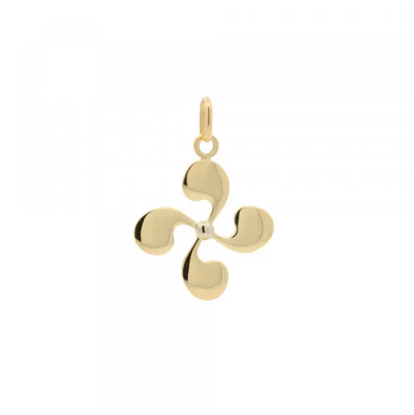 Colgante Lauburu Oro 15mm Personalizable