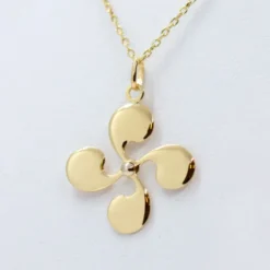 Colgante Lauburu Oro 24mm Personalizable